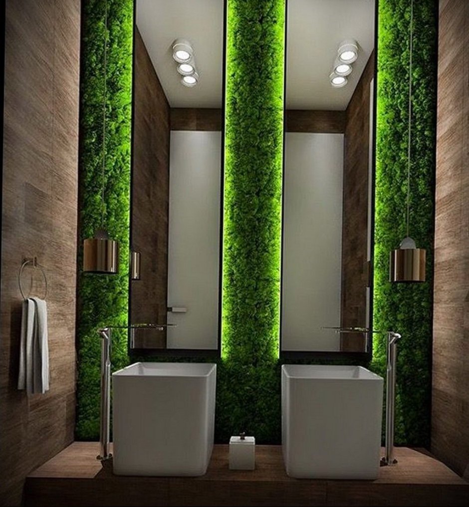 Озеленение ванной комнаты