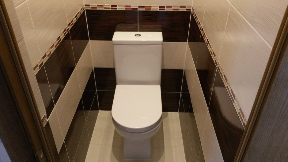 Дизайнерский туалет в панельном доме