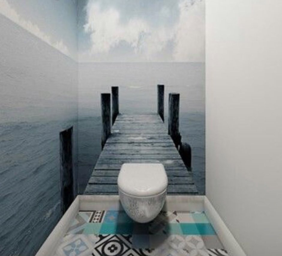 Необычный интерьер ванной комнаты