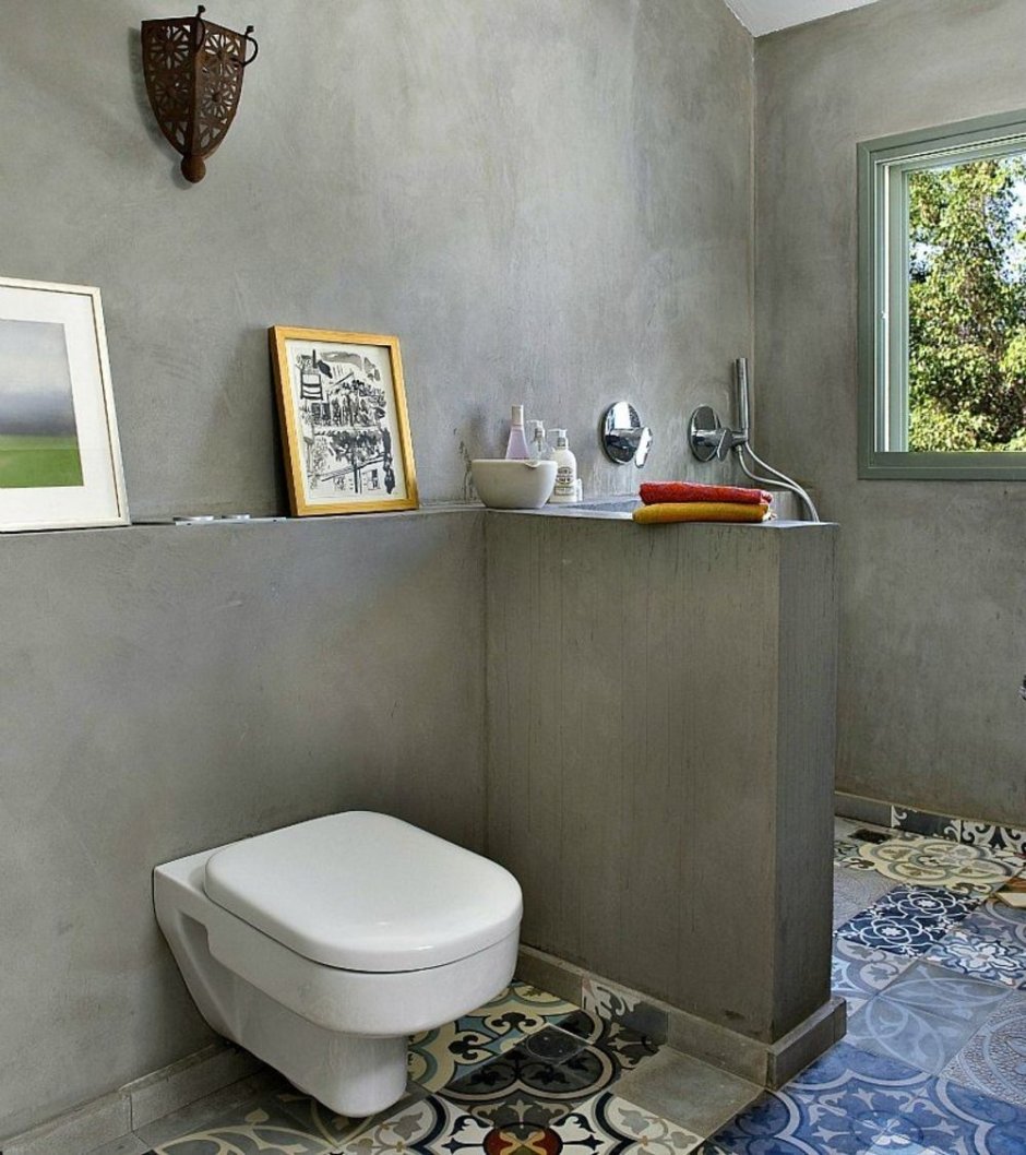 Ванная комната с венецианской штукатуркой