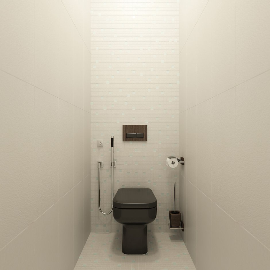 Туалет в минимализме в квартиру