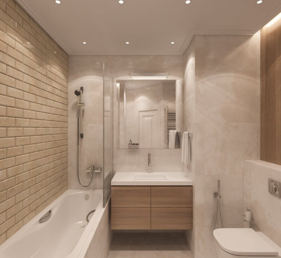 Современные Ванные комнаты 2021 в светлых тонах