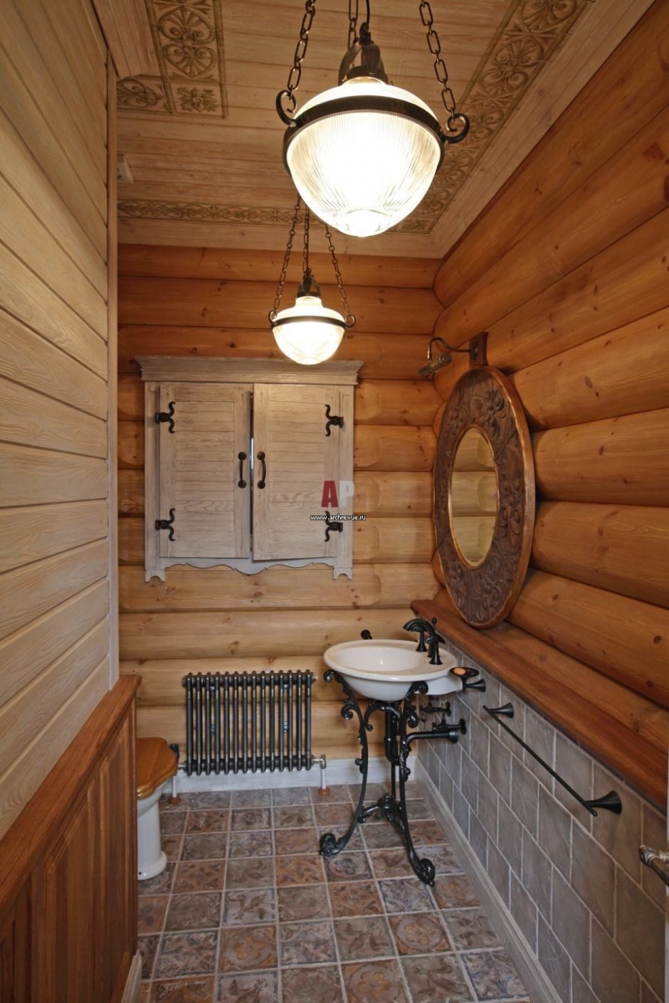 Ванная комната в каркасном доме