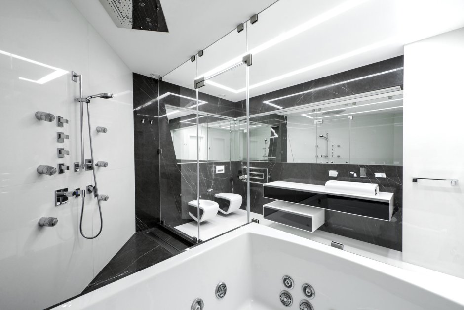 Ванная комната в стиле конструктивизм