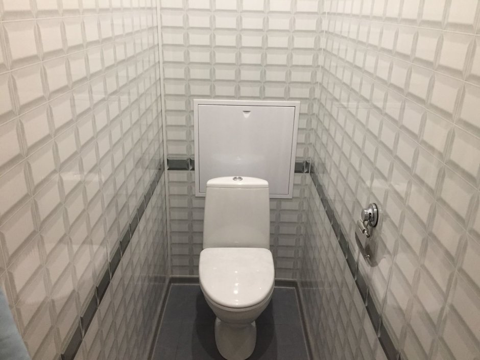Отделка туалета стеновыми панелями