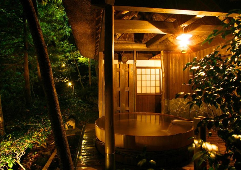 Древние японские бани