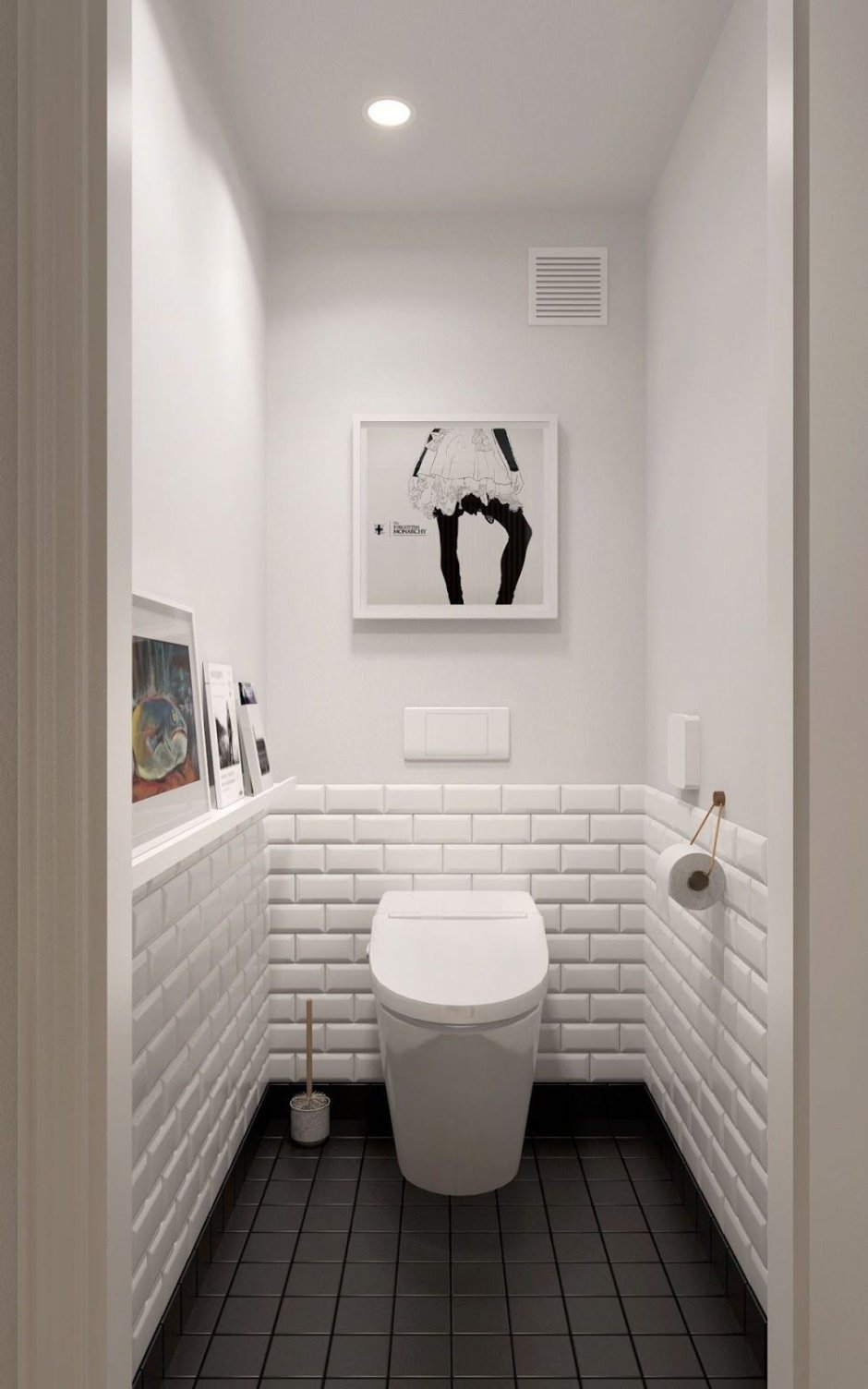 Дизайнерская отделка туалета