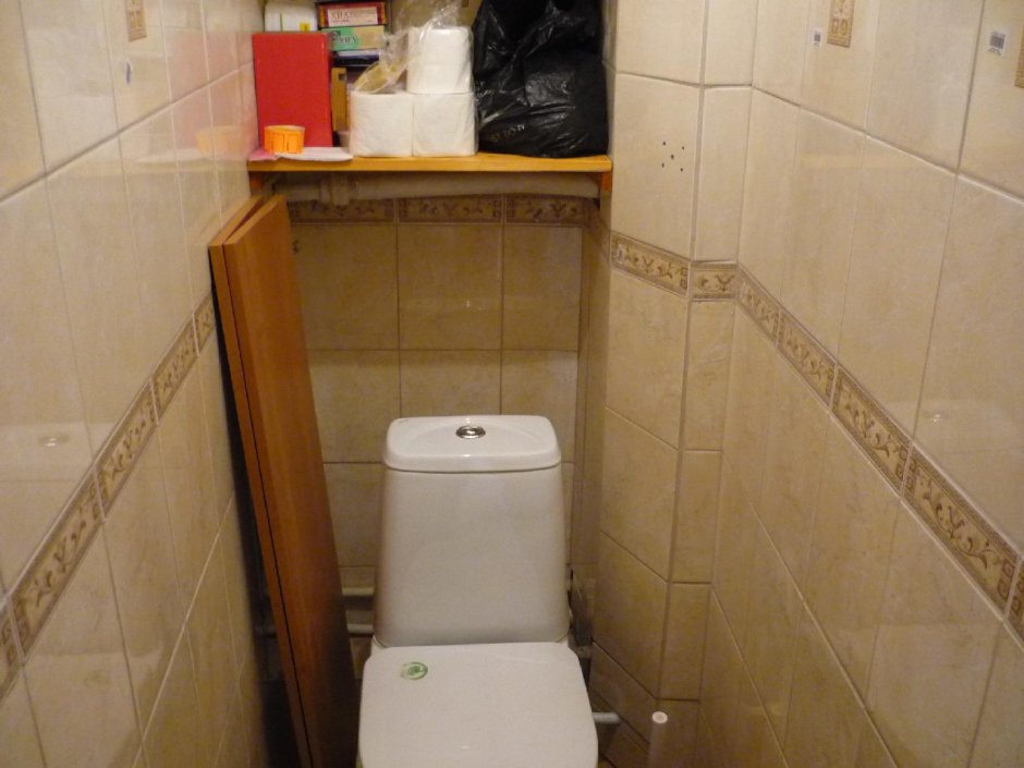 Туалет в панельной 9
