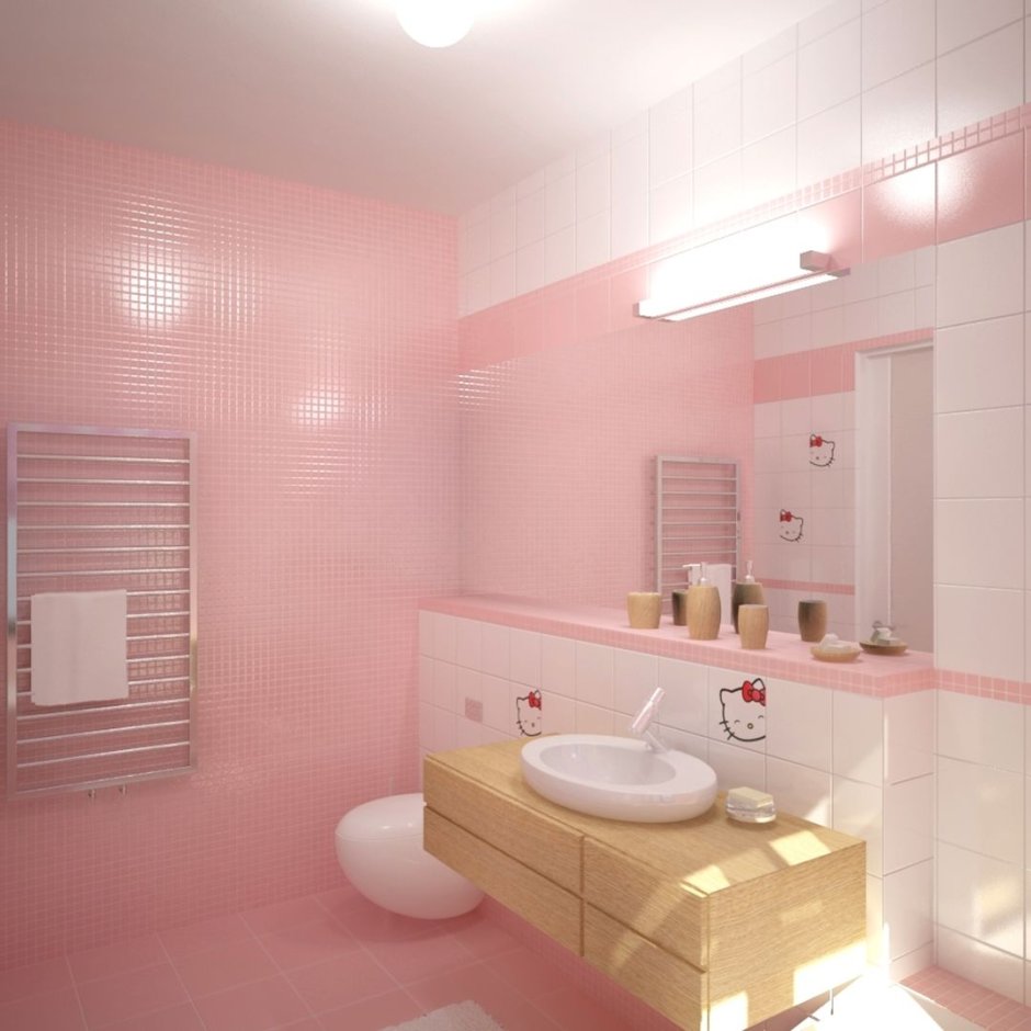 Ванные комнаты для девочек