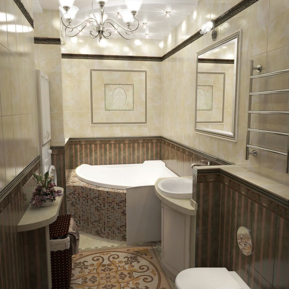 Ванные комнаты в коричнево бежевых тонах