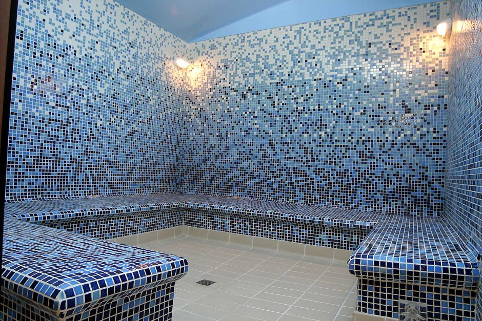 Мозаичная плитка в туалете
