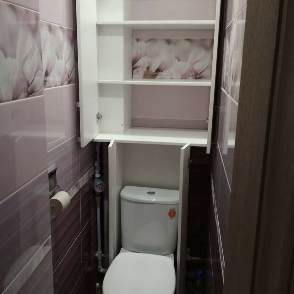 Встраиваемый шкаф в туалет