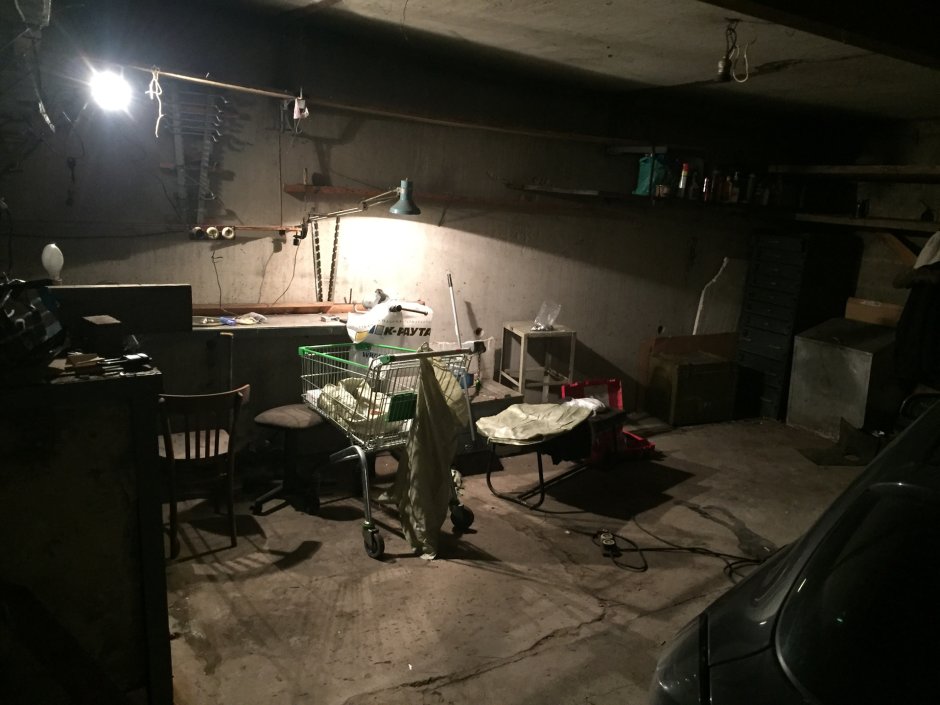 Боковой свет в гараже