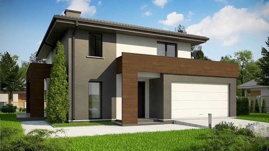 Z500 проекты двухэтажных домов с гаражом