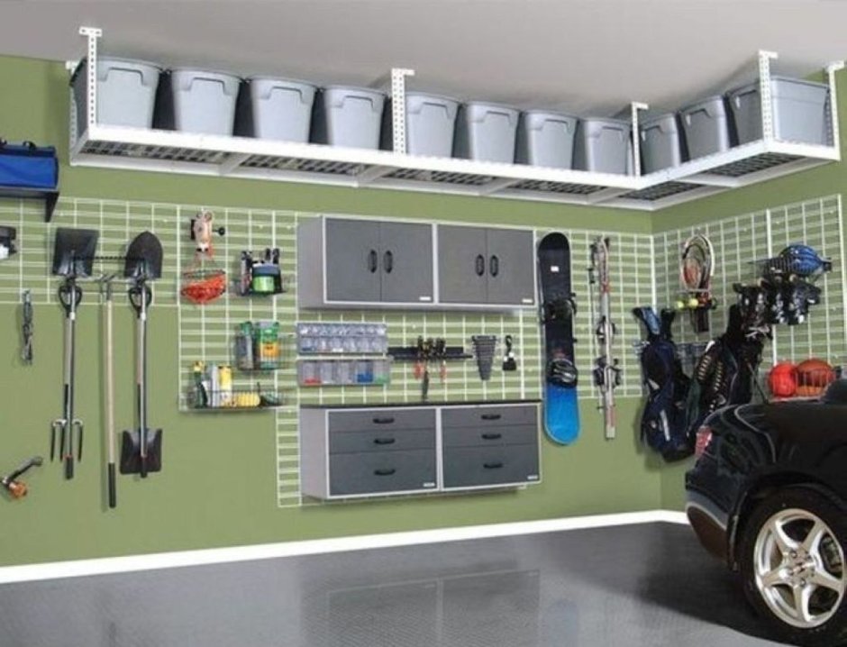 Организовать пространство в гараже