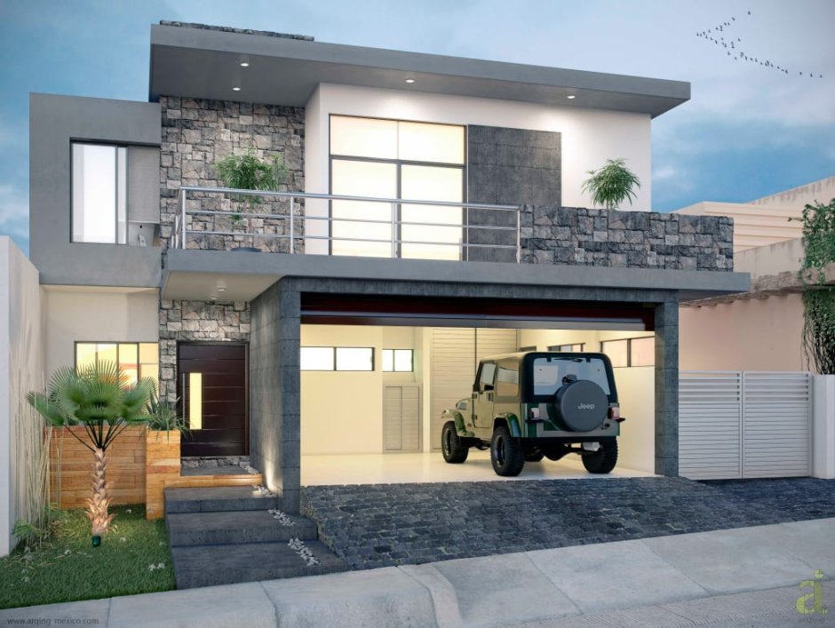 Современный дом с гаражом