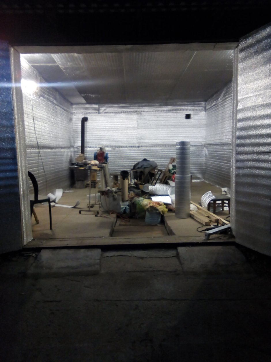 Утепление гаража пенопластом изнутри
