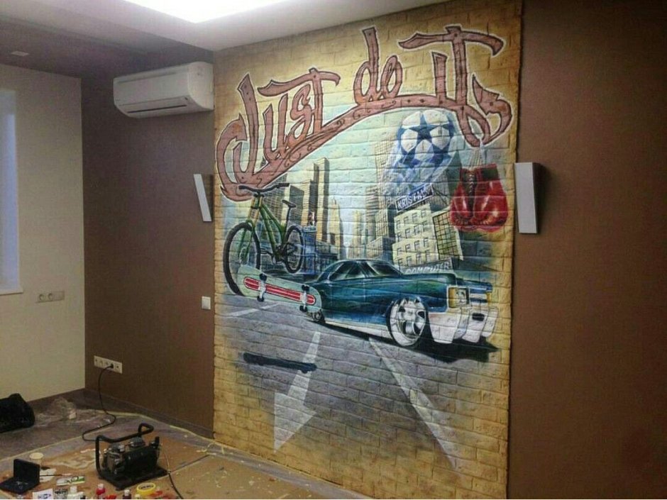 Трафарет рисунков на стену в гараж (49 фото)