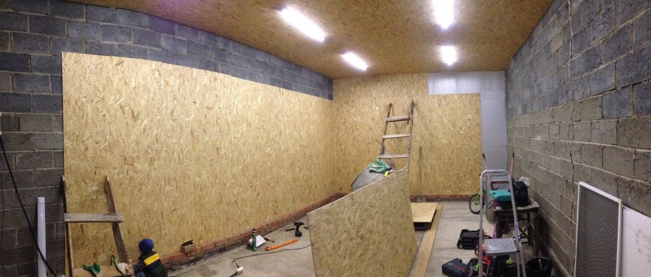 Отделка стен в гараже
