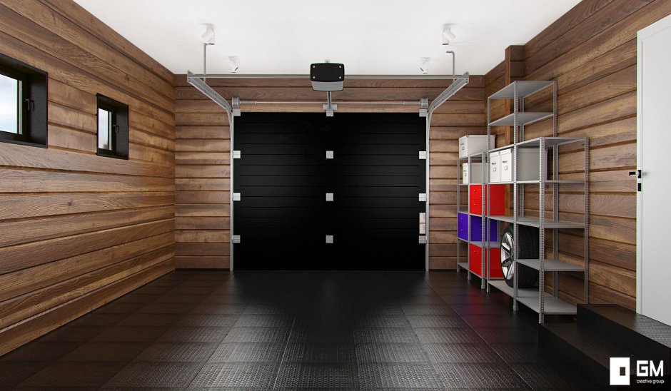 Гараж Минимализм интерьер