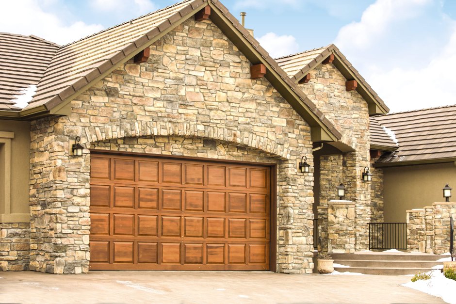 Красивые гаражи из камня