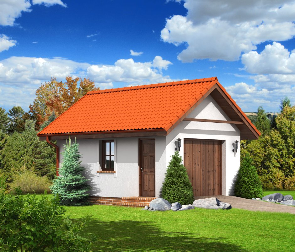 Крыши в гараже 2х скатные