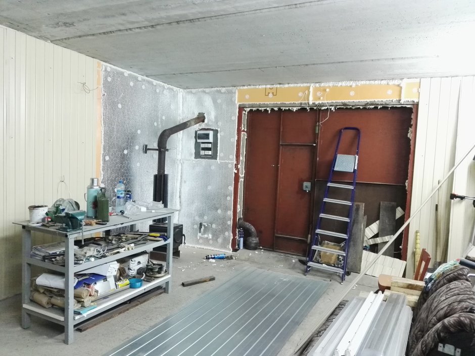 Пенофол в гараже