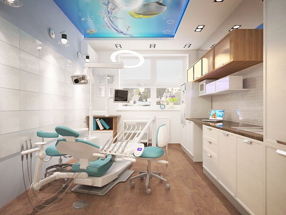 Интерьер стены для стоматологии