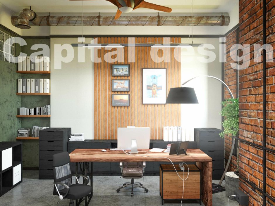 Мебель для кабинета руководителя в стиле лофт