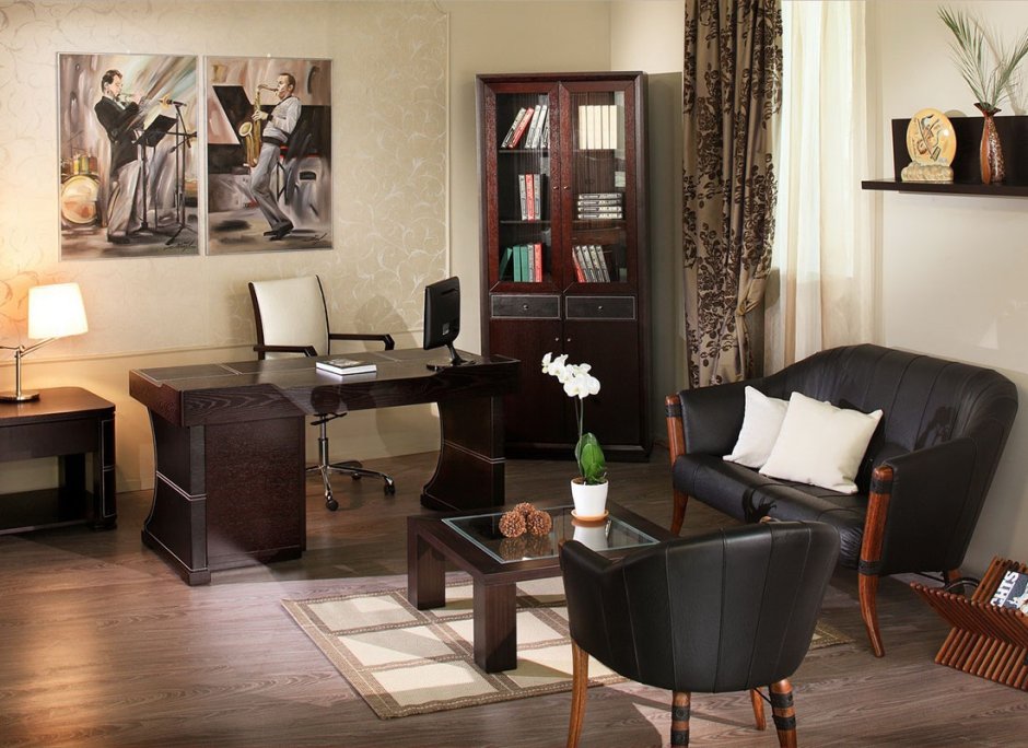 Мебель для домашнего кабинета в современном стиле