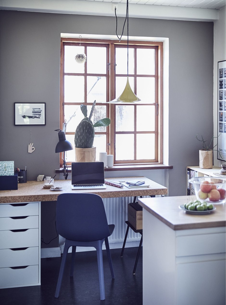 Домашний офис в скандинавском стиле