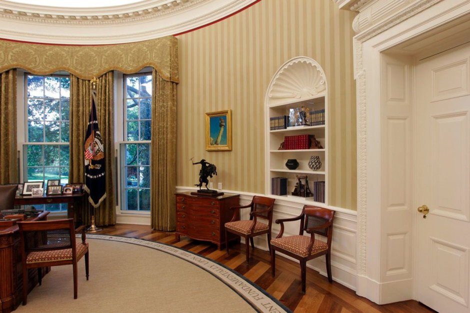 Белый дом резиденция президента США внутри