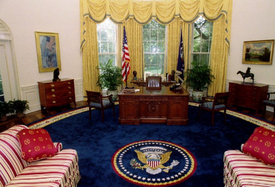 Овальный кабинет в белом доме Никсон