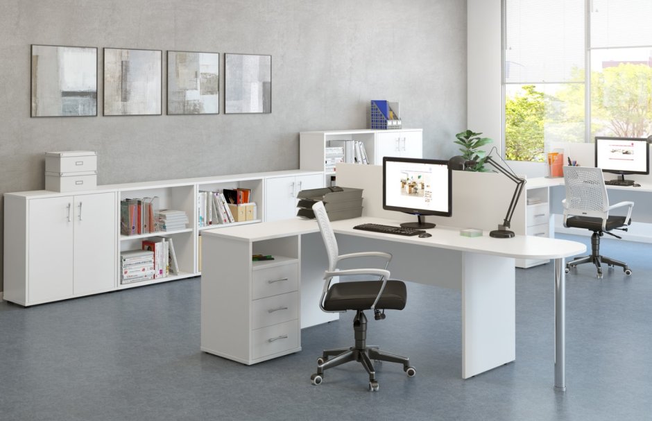Офисная мебель для персонала trend сектор 90 trd296260 белый 600x600x22