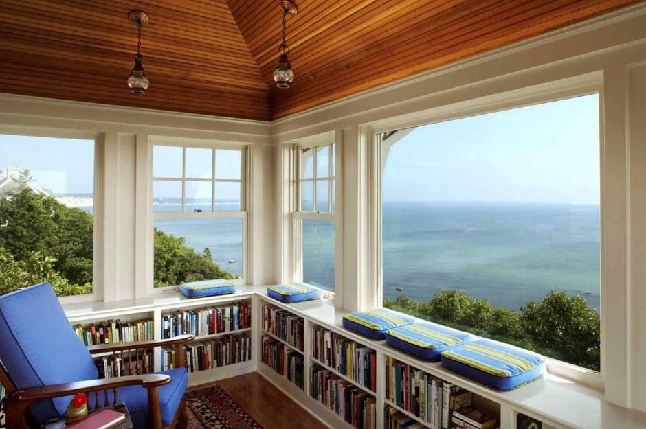Библиотека с панорамными окнами