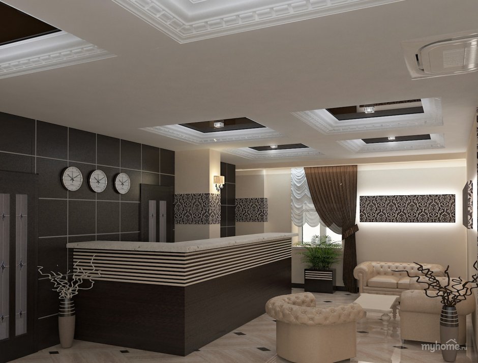 Дизайн проект холла гостиницы