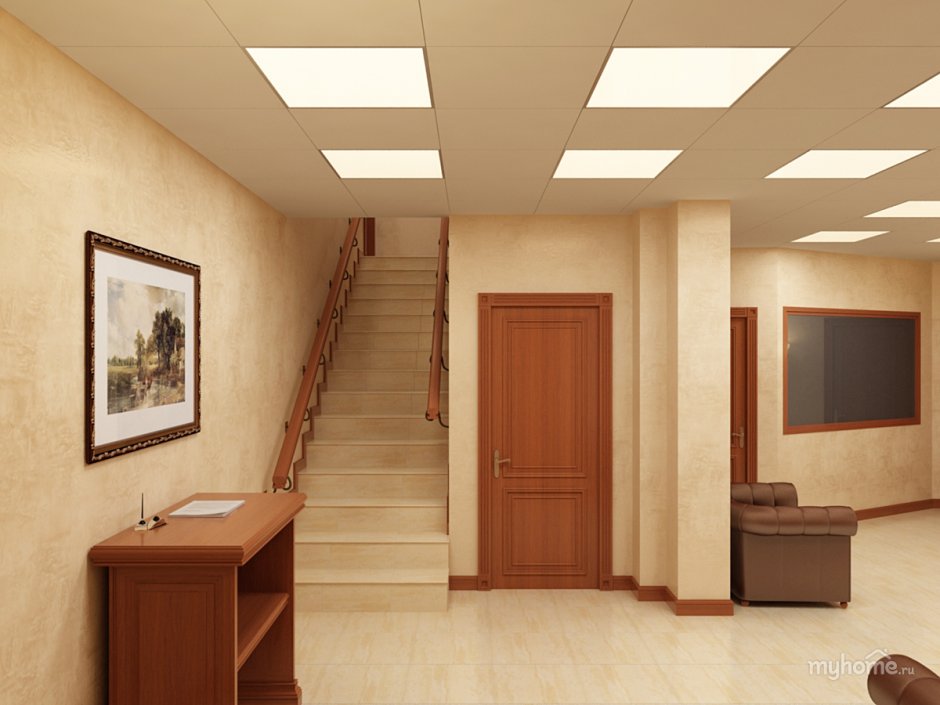 Плинтус напольный для коридора офисных помещений