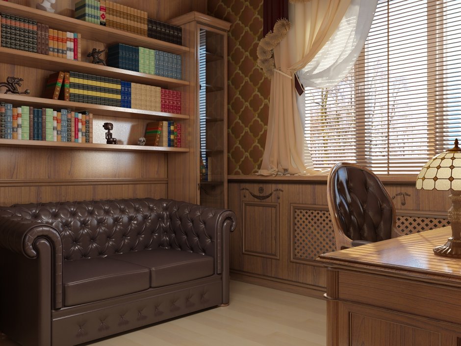 Небольшой кабинет с диваном