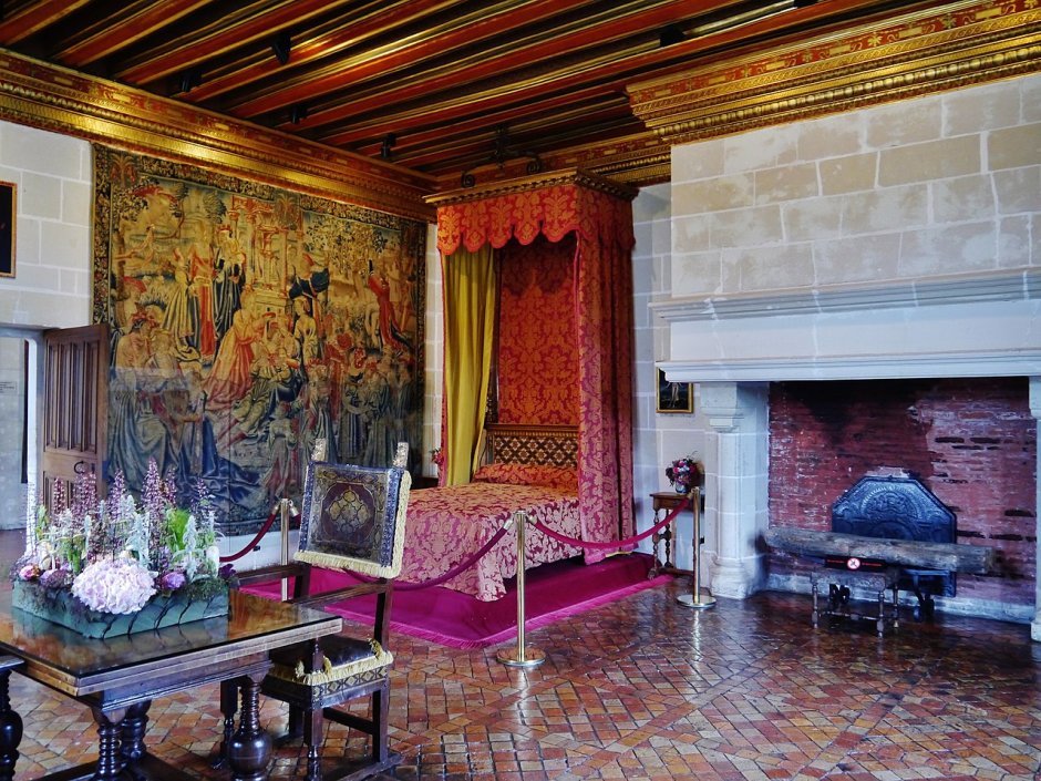 Спальня в замке Шато де Шенонсо Франция