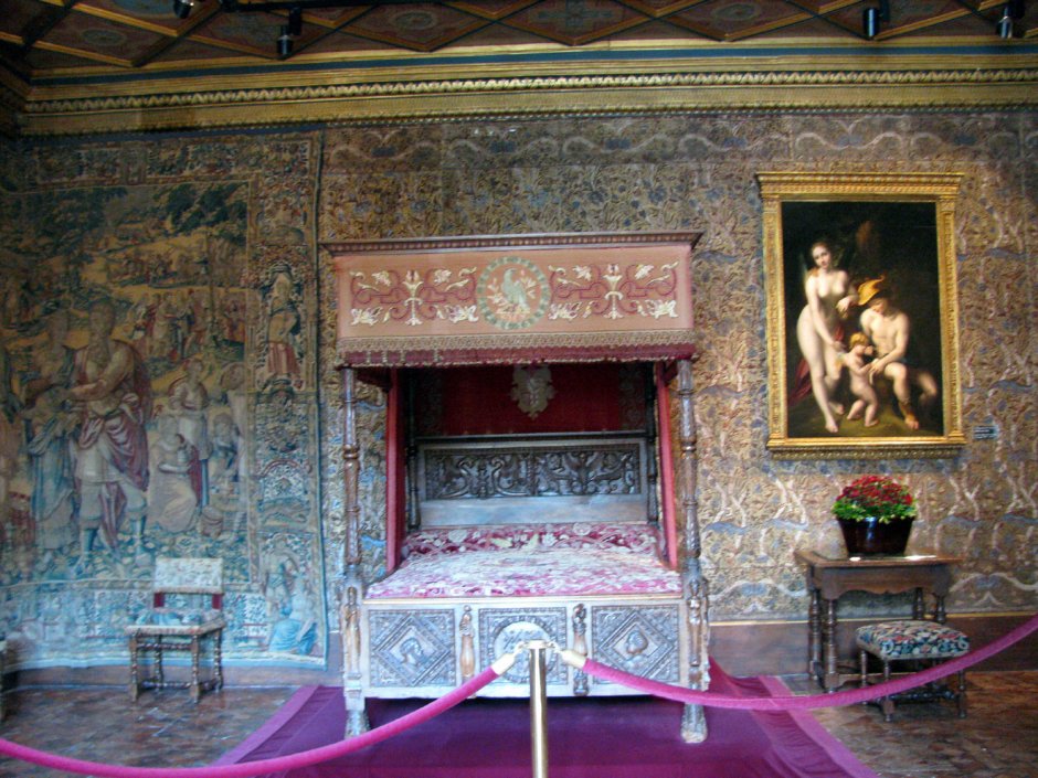 Спальня Екатерины Медичи в замке Шенонсо