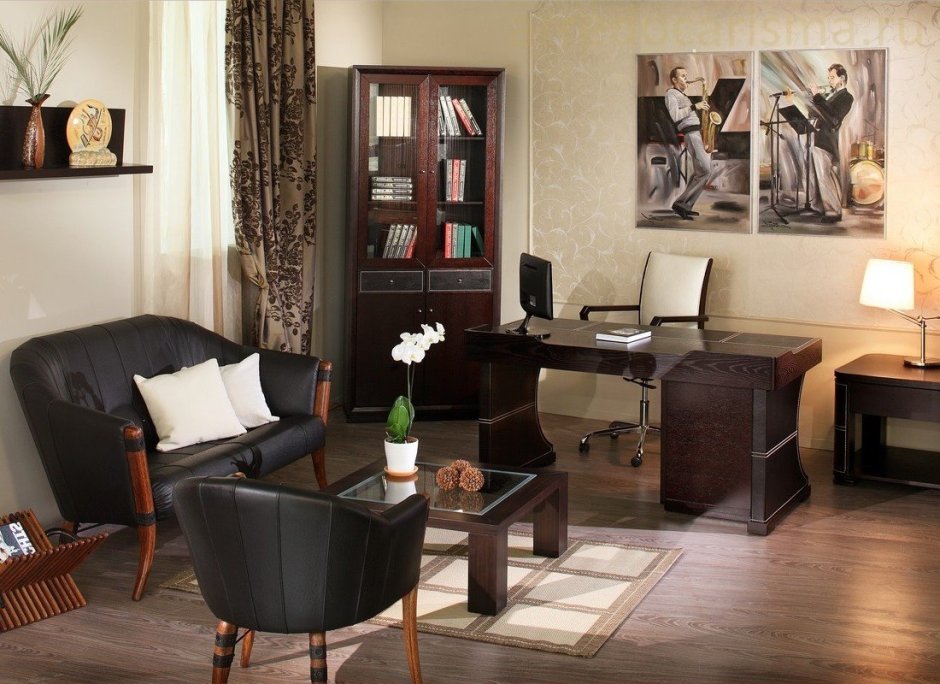 Мебель для домашнего кабинета в современном стиле