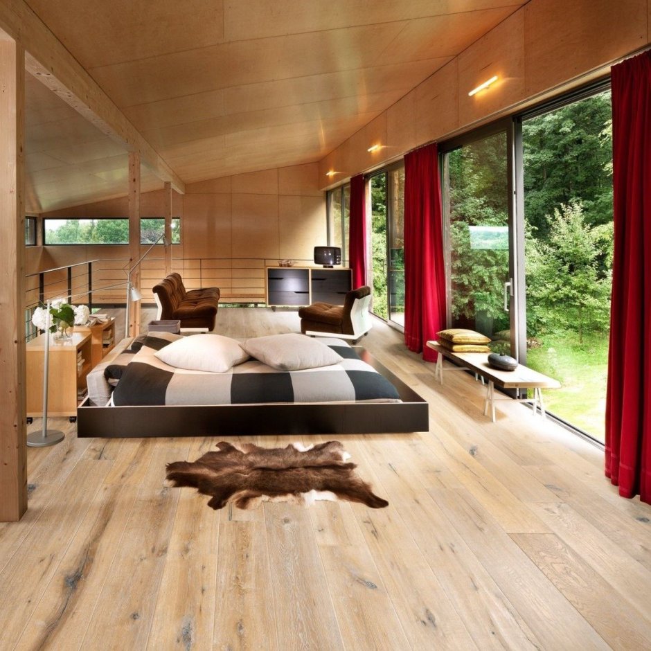 Стильный деревянный пол