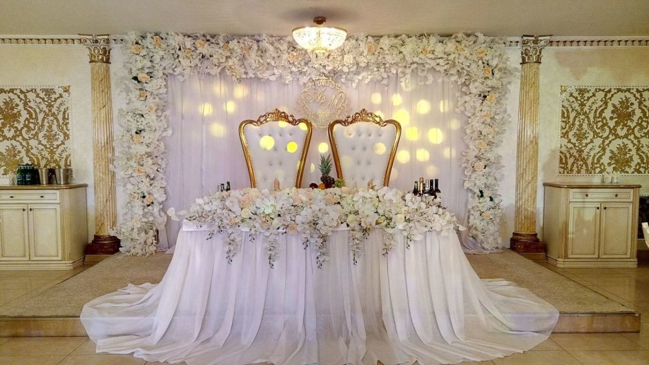 Свадебный декор банкетного зала