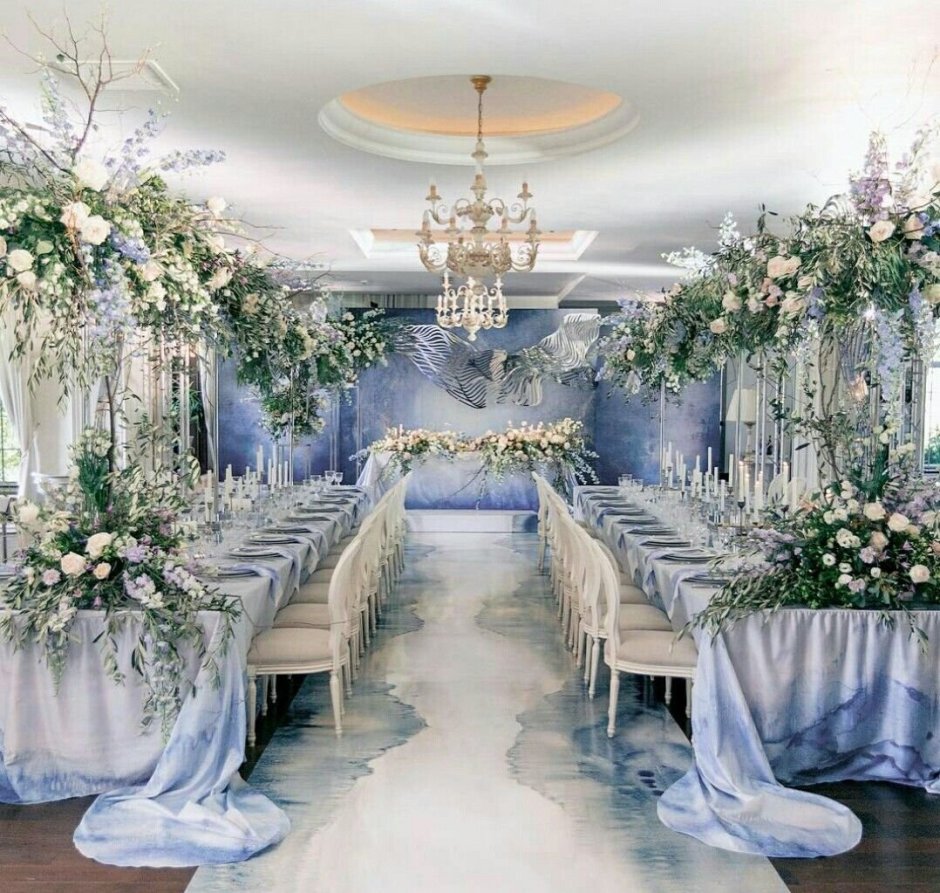 Интерьер зала на свадьбу