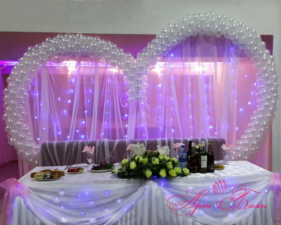 Свадебные залы фиолетово зеленый зал