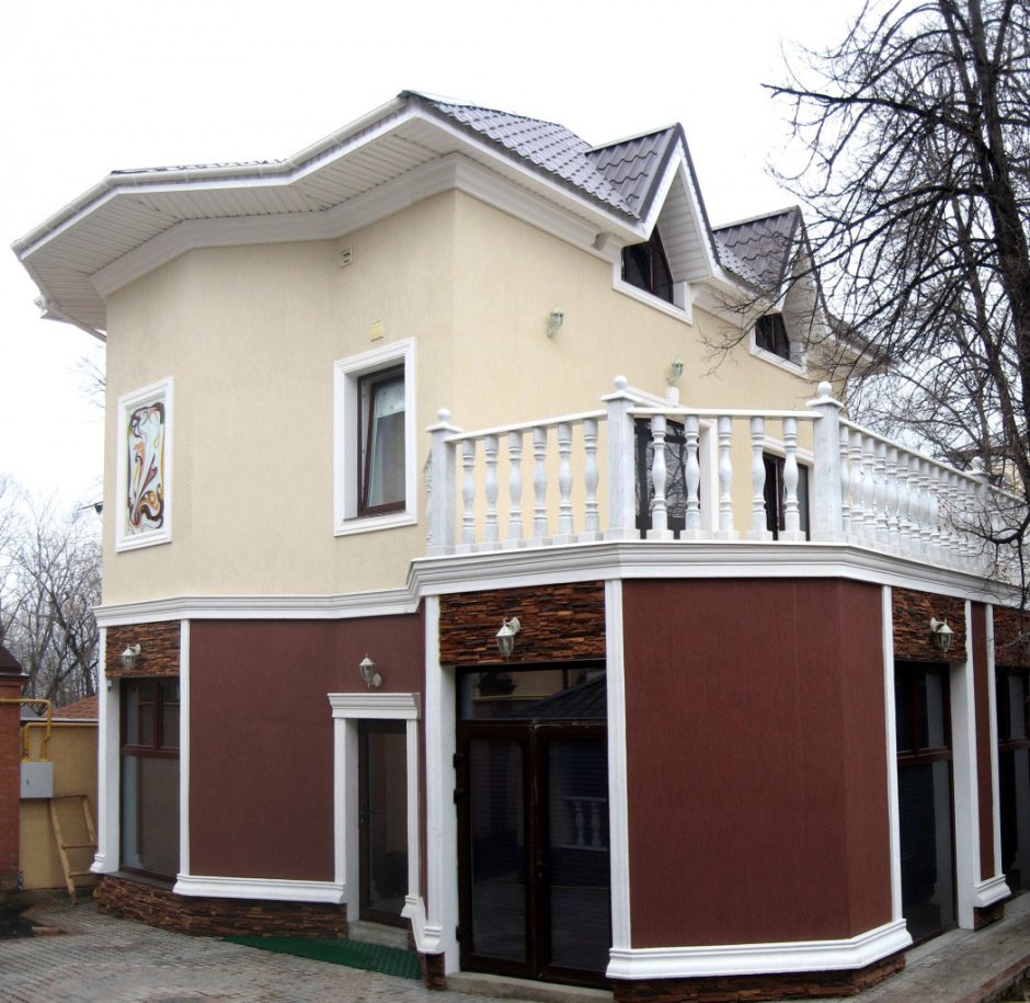 Фасад из штукатурки