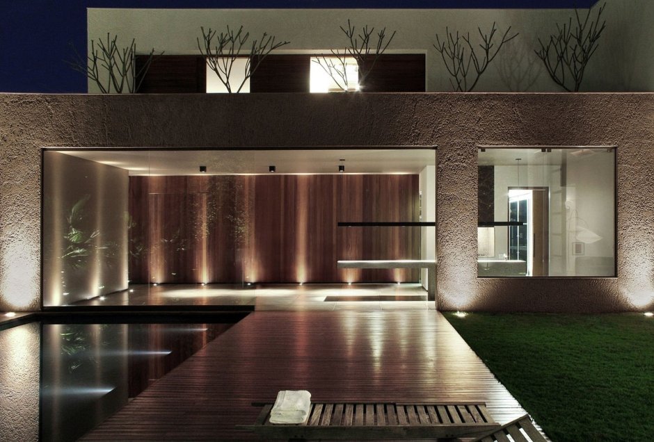 Архитектурная подсветка частного дома