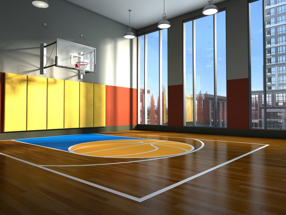 Баскетбольный спортзал