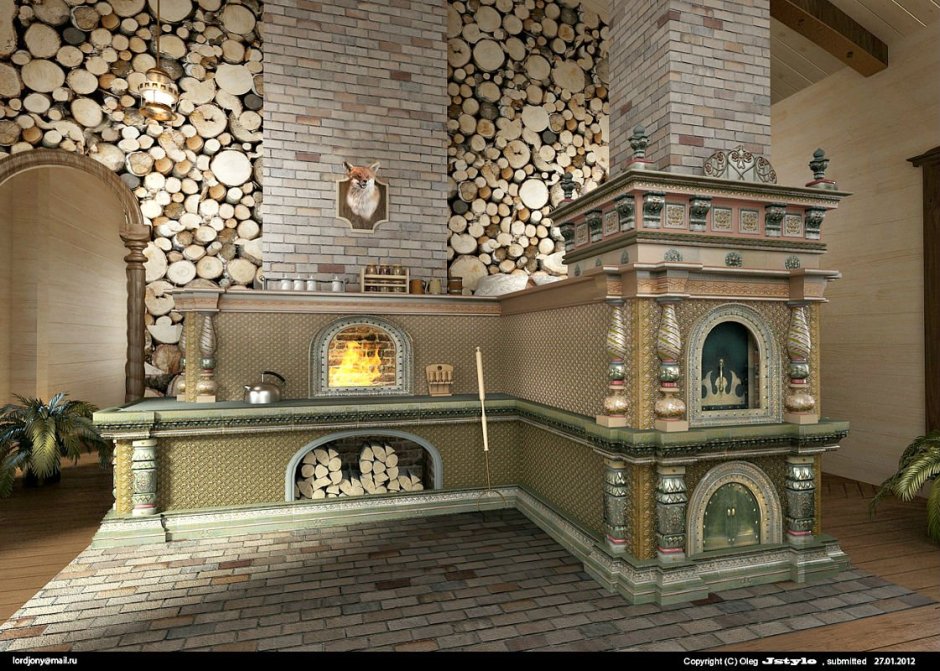 Дровяная печь-камин Fireplace Petra