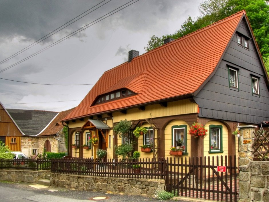 Бавария Германия частный сектор пригород